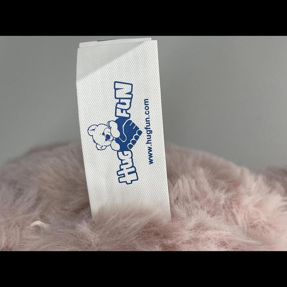NWT Plush Eco by HugFun Pink Eco Bear Made from Recycled Plastic Bottle HTF* - Picture 7 of 8